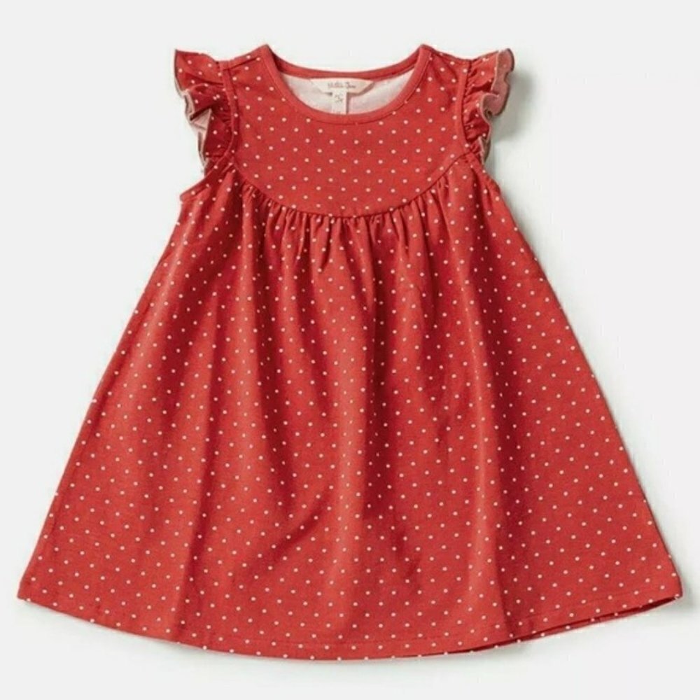 Matilda Jane size 6 girl red polka dot dress Heart to Heart